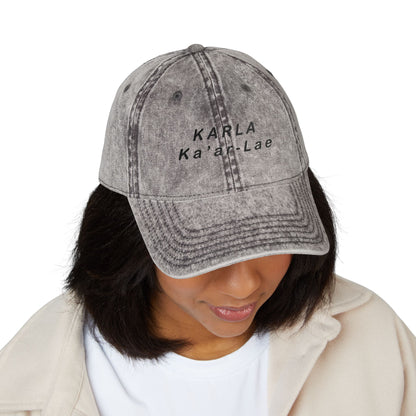 KARLA — Vintage Witch’s Cap “Guardian of Bound Flame | Veil of Harmony”