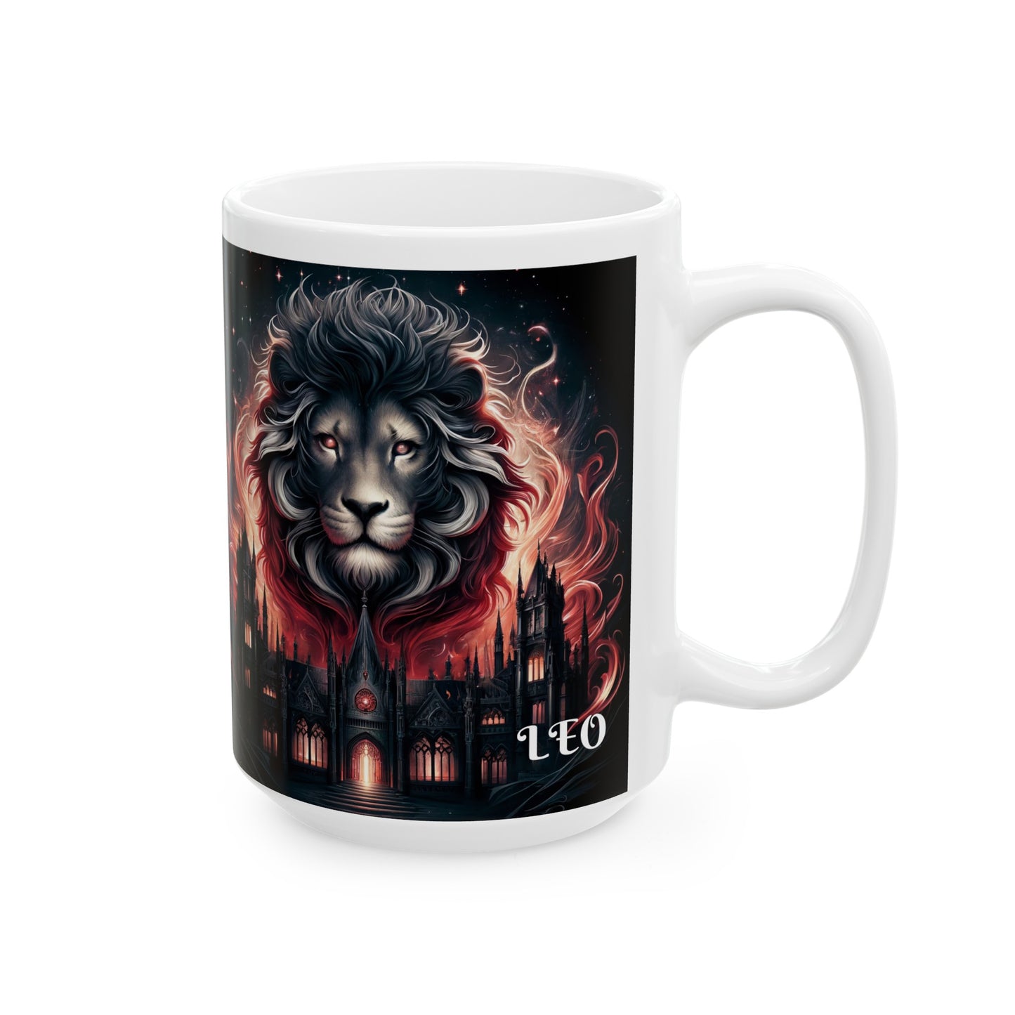 LEO GOTHIC Ceramic Mug, (11oz, 15oz)