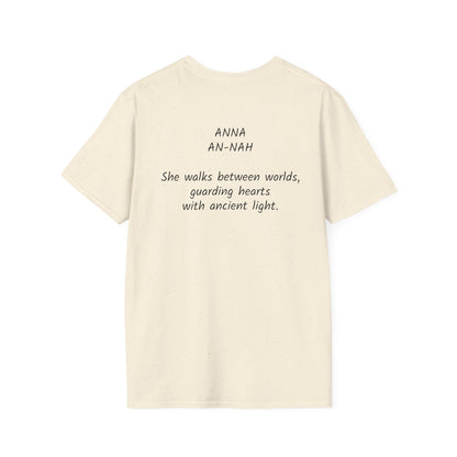 Mystical ANNA Name T-Shirt – Guardian of Light Edition. Spiritual Quote T-Shirt, Gift for Her, Affirmation Clothing, Unique Graphic Tee, Inspirational Apparel, Casual Style