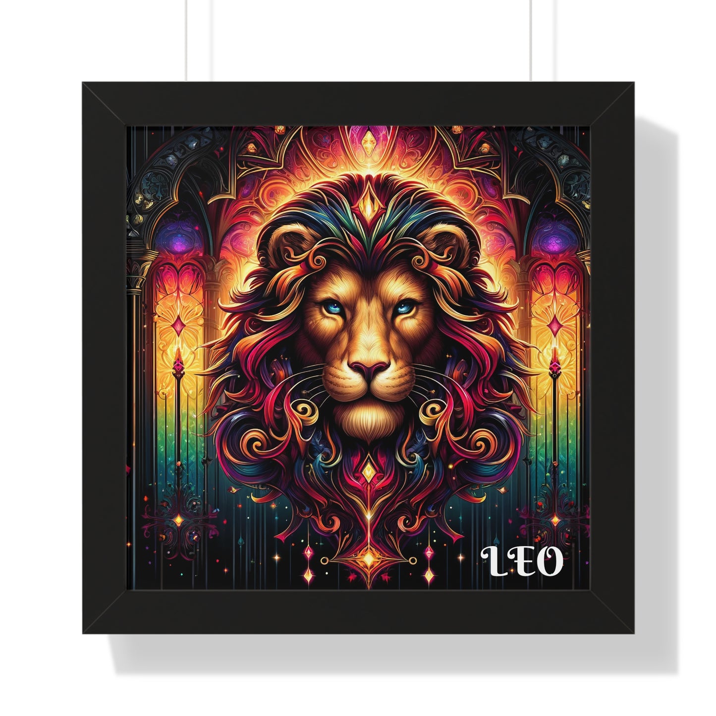 LEO Framed Vertical Poster