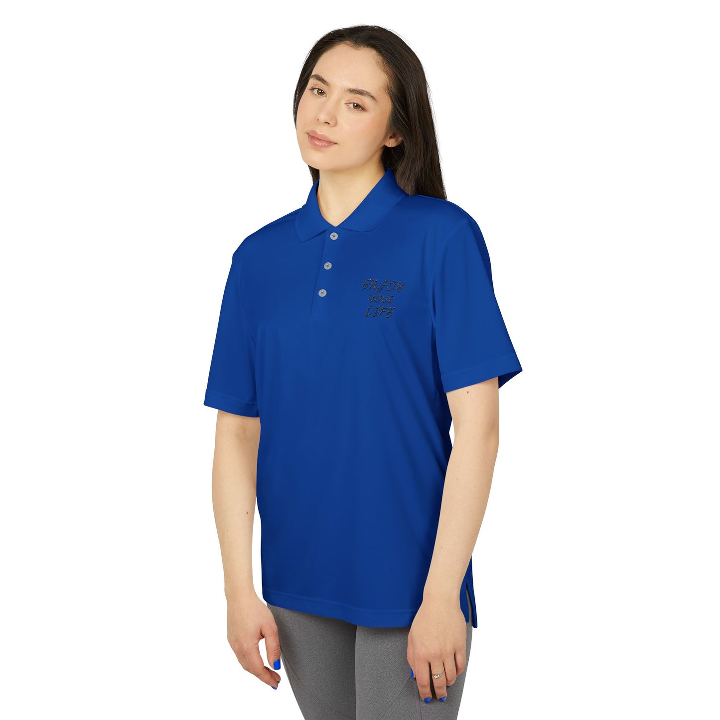 adidas Unisex Performance Polo ENJOY YOUR LIFE