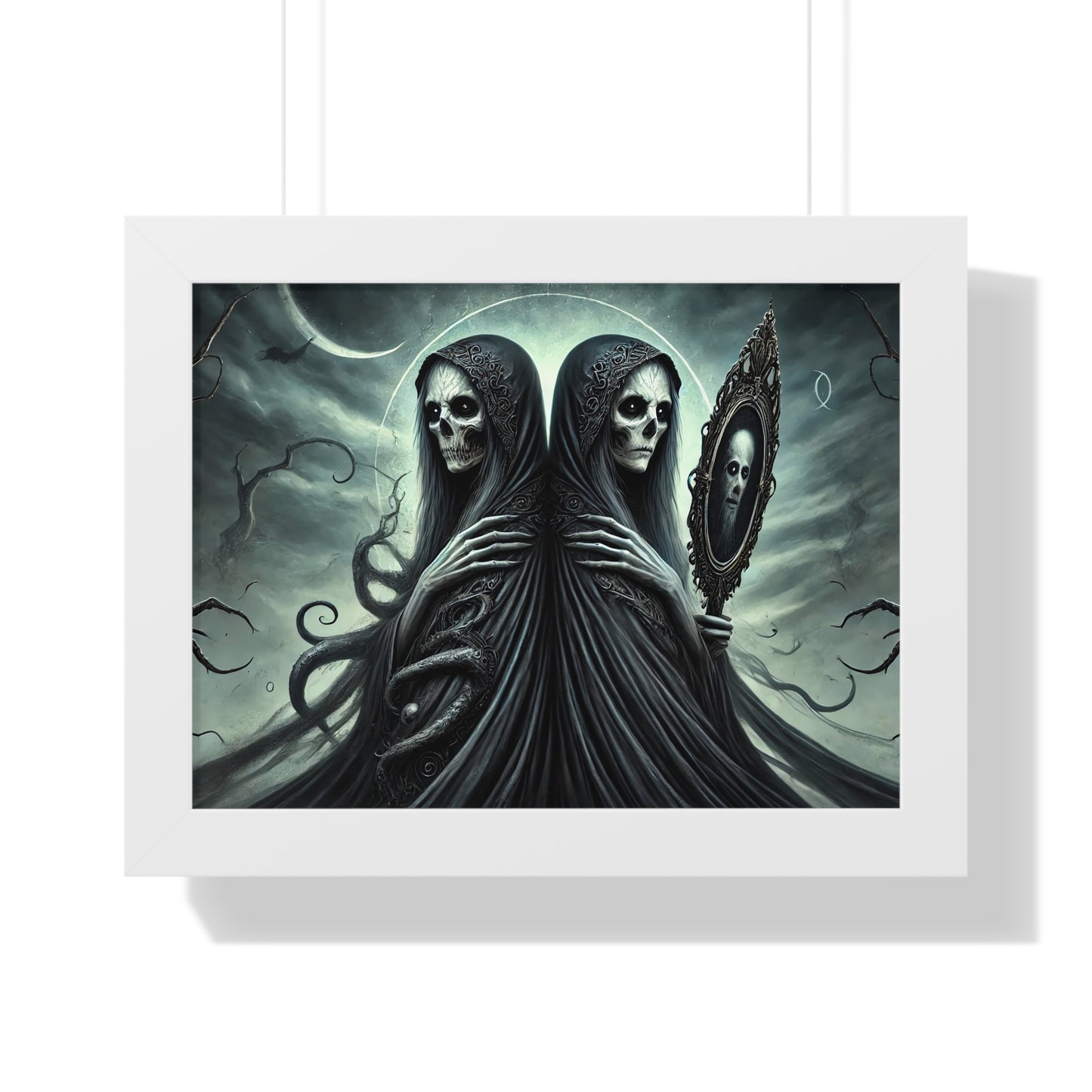 Happy Halloween Framed Horizontal Poster Gemini