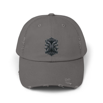 PISCES Unisex Distressed Cap