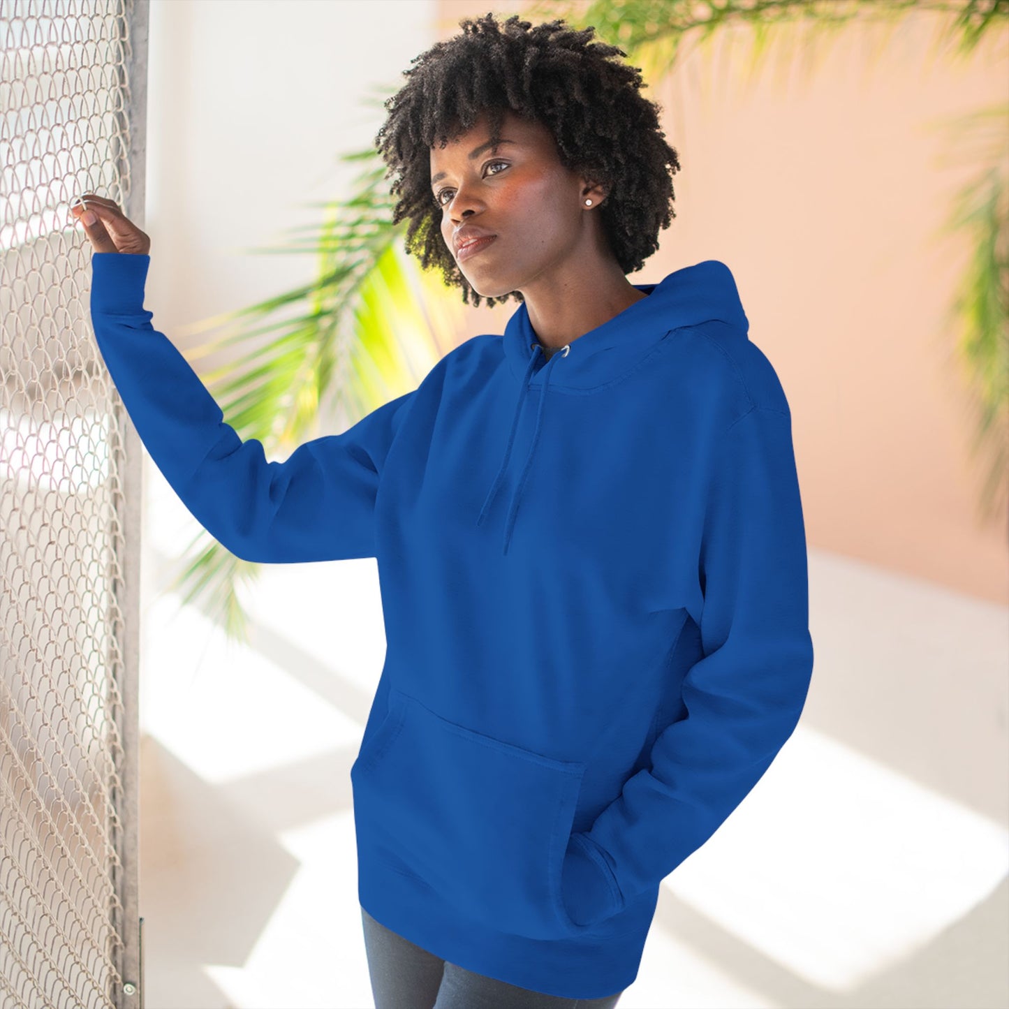 Three-Panel Fleece Hoodie Enjoy Your Life