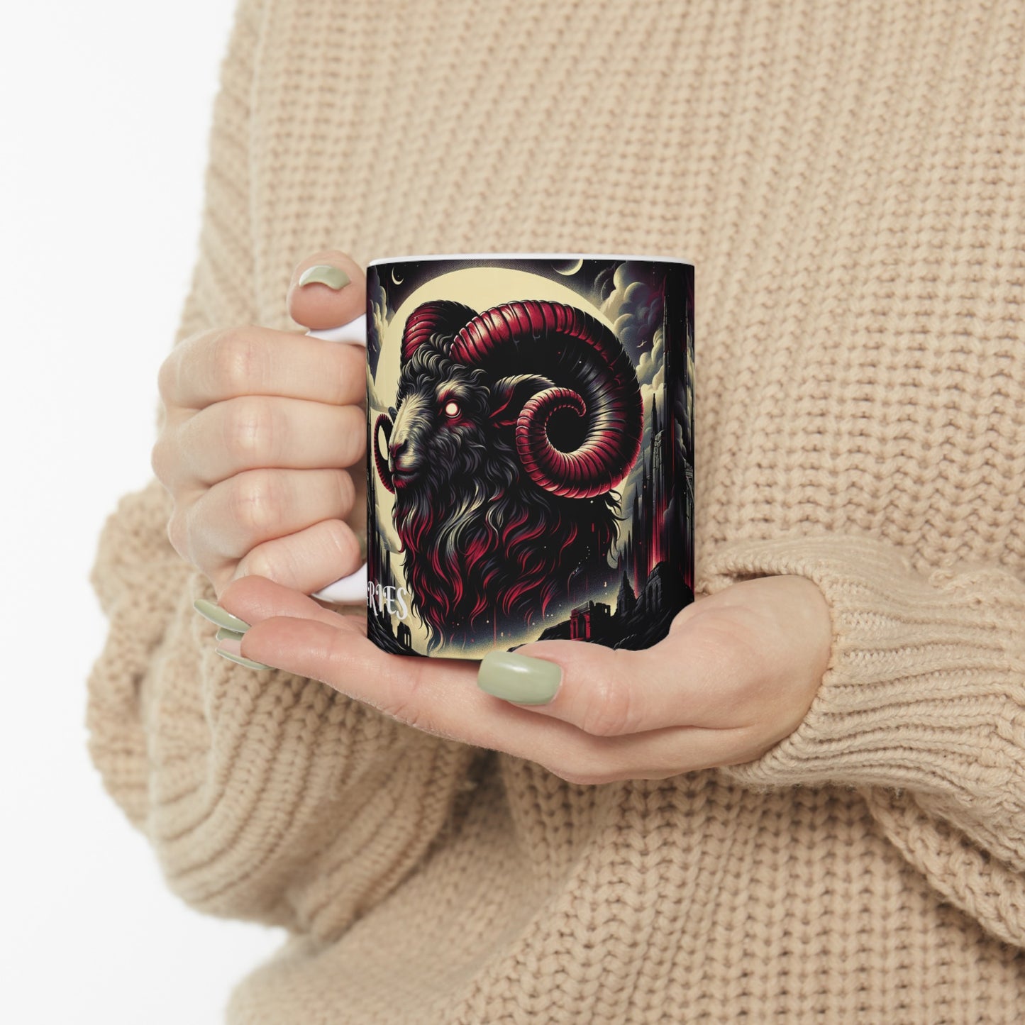 ARIES GOTHIC Ceramic Mug, (11oz, 15oz)