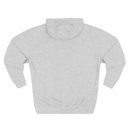 Three-Panel Fleece Hoodie Enjoy Your Life White text