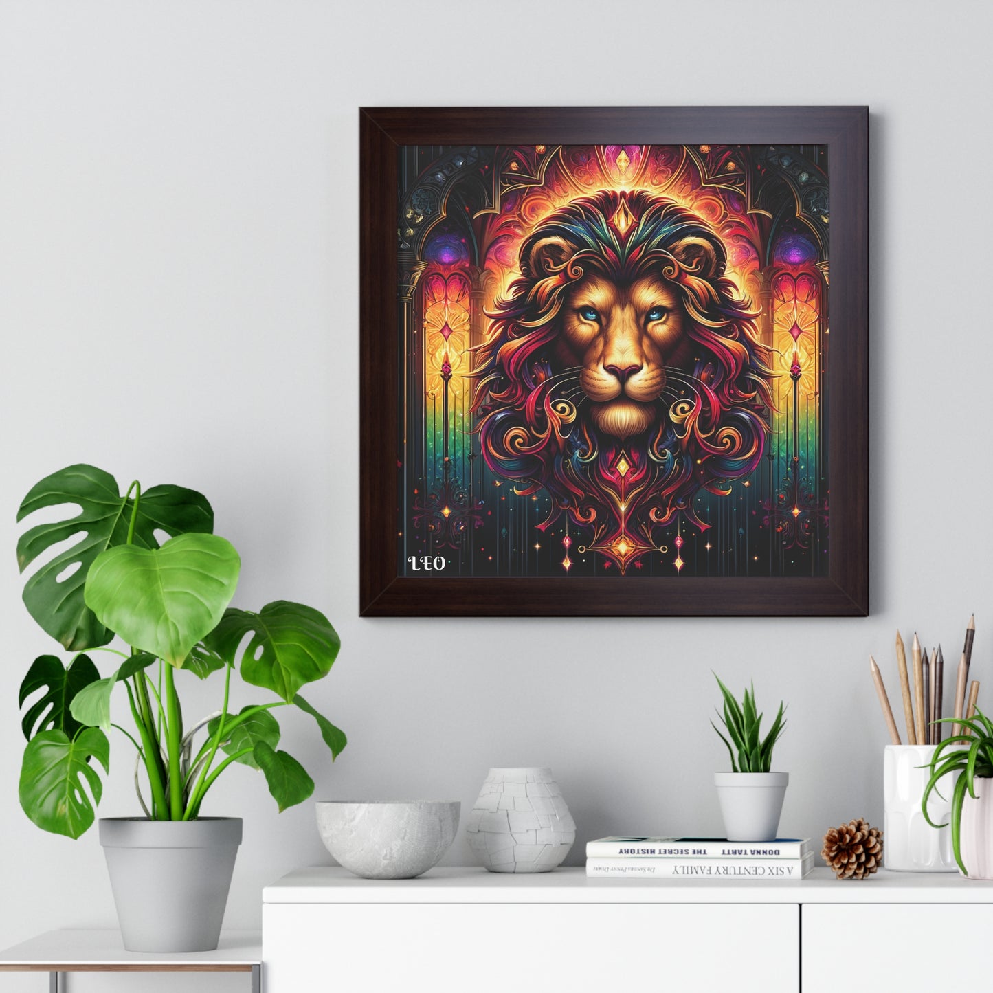 LEO Framed Vertical Poster