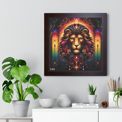 LEO Framed Vertical Poster