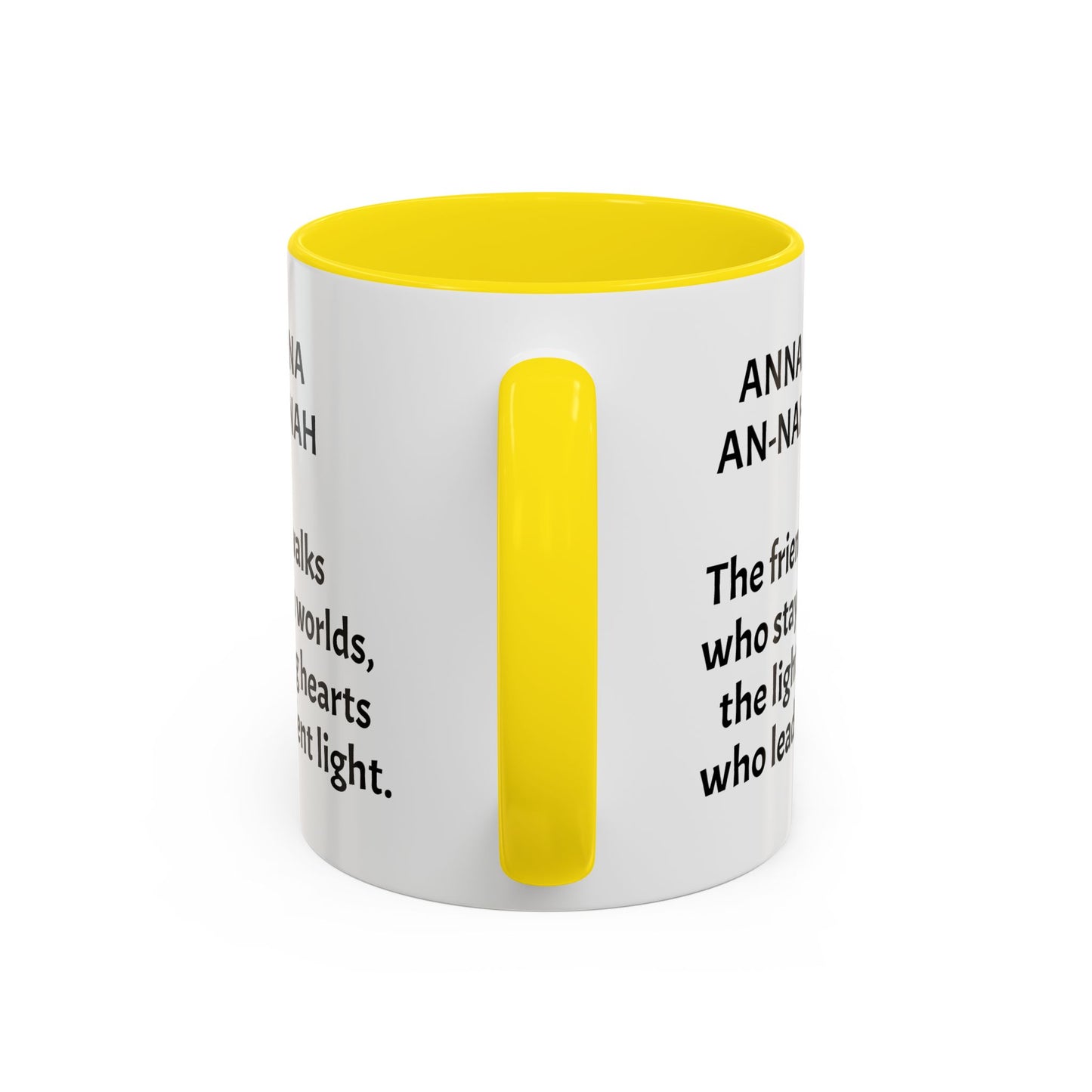 Mystical ANNA Name Mug – Witchy Quote Mugs – “She Walks Between Worlds” & “The Friend Who Stays”