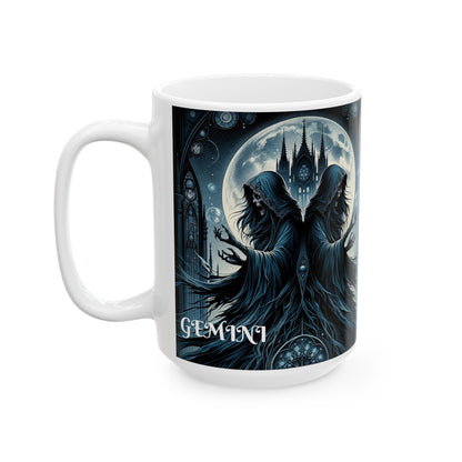 GEMINI GOTHIC Ceramic Mug, (11oz, 15oz)