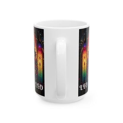 LEO Ceramic Mug, (11oz, 15oz)