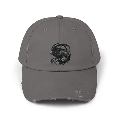 CAPRICORN Unisex Distressed Cap