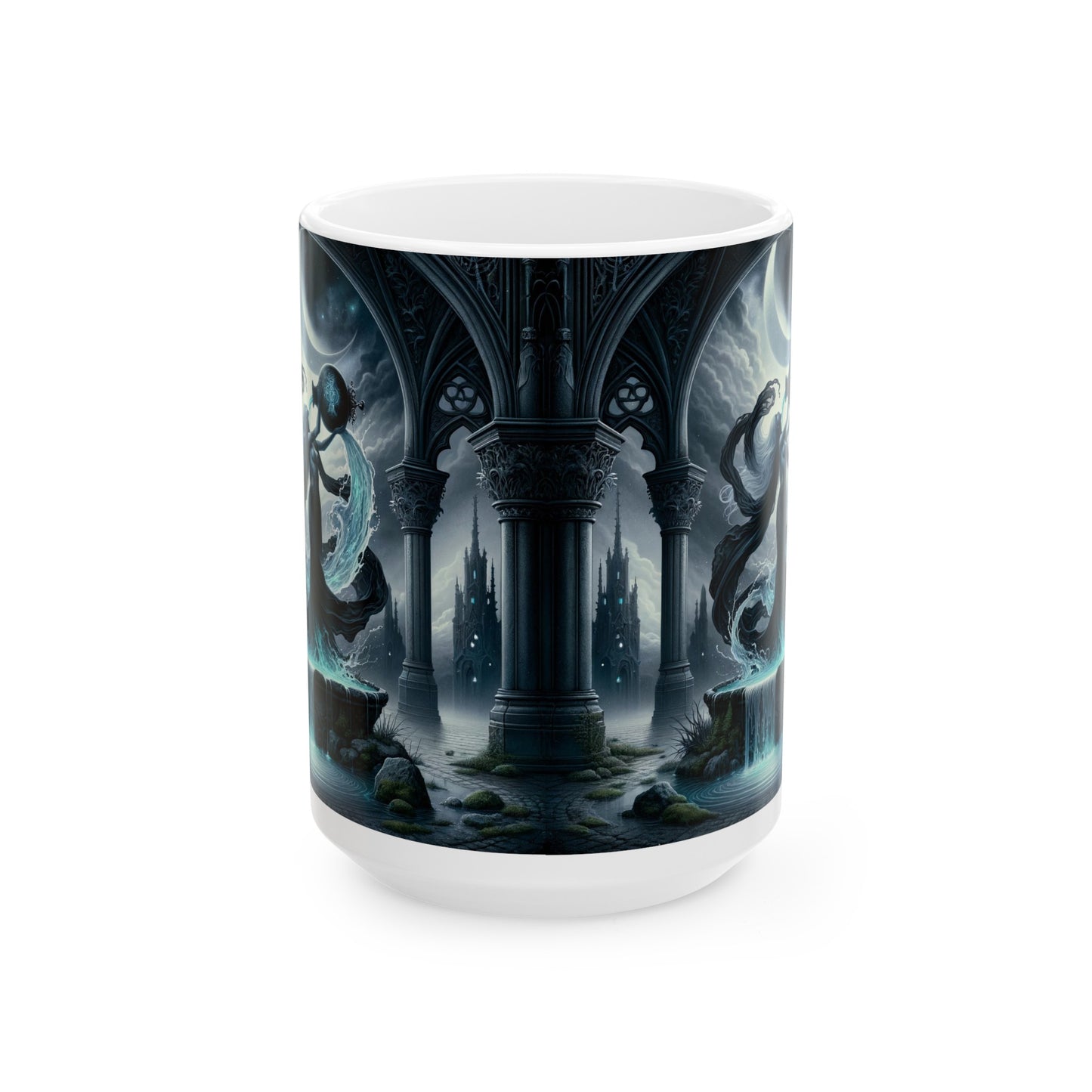 AQUARIUS GOTHIC Ceramic Mug, (11oz, 15oz)