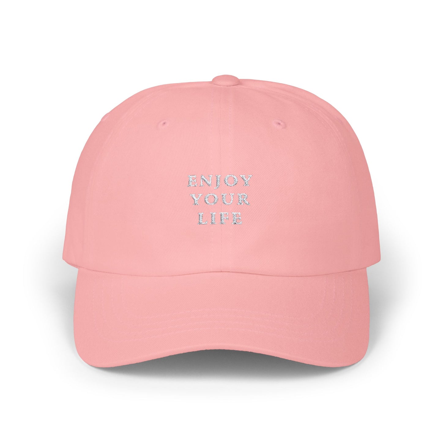 Classic Cap Enjoy Your Life White