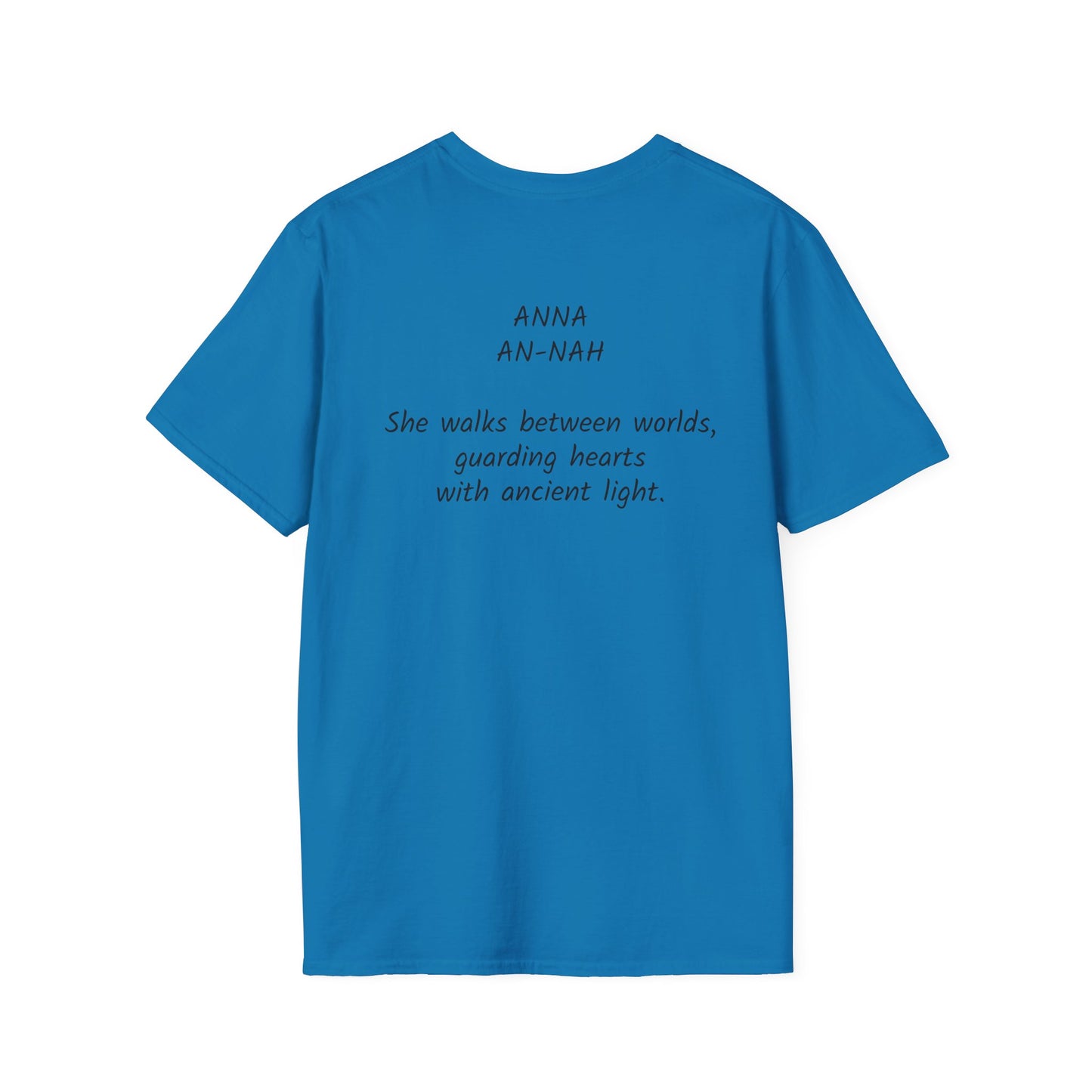 Mystical ANNA Name T-Shirt – Guardian of Light Edition. Spiritual Quote T-Shirt, Gift for Her, Affirmation Clothing, Unique Graphic Tee, Inspirational Apparel, Casual Style