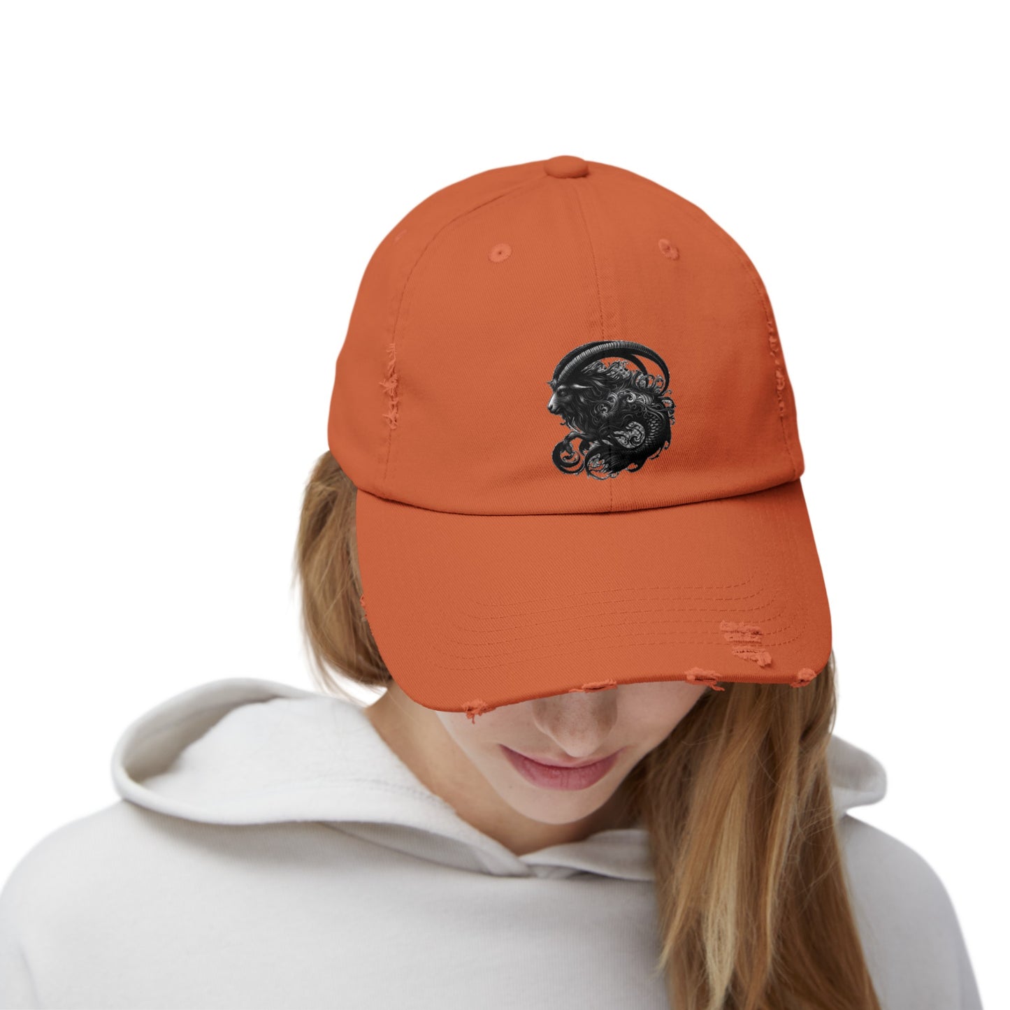 CAPRICORN Unisex Distressed Cap