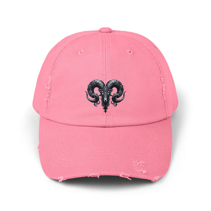 ARIES Unisex Distressed Cap