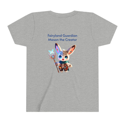 Short Sleeve Tee - Mason the Creator - Cute & Magical Design for Kids