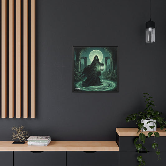 VIRGO Matte Canvas, Black Frame