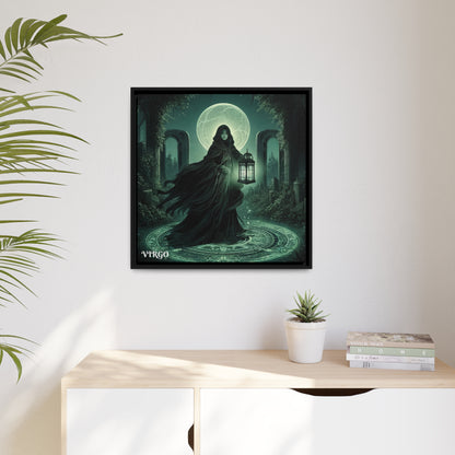 VIRGO Matte Canvas, Black Frame