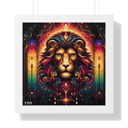 LEO Framed Vertical Poster