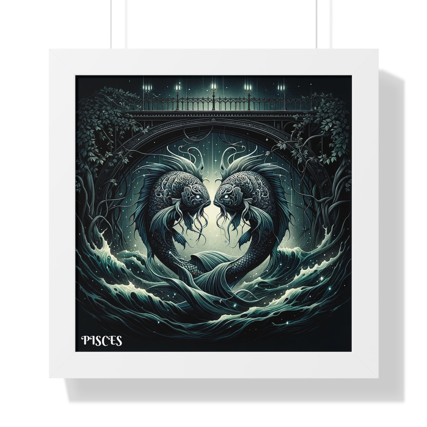 PISCES Framed Vertical Poster