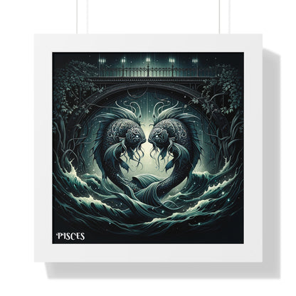 PISCES Framed Vertical Poster