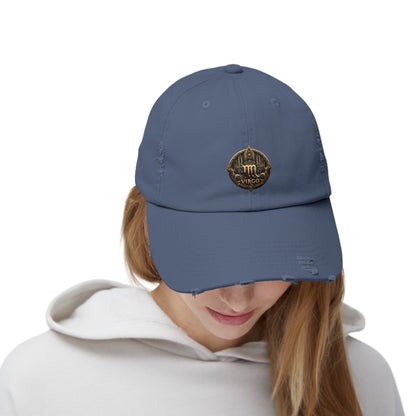 VIRGO Unisex Distressed Cap