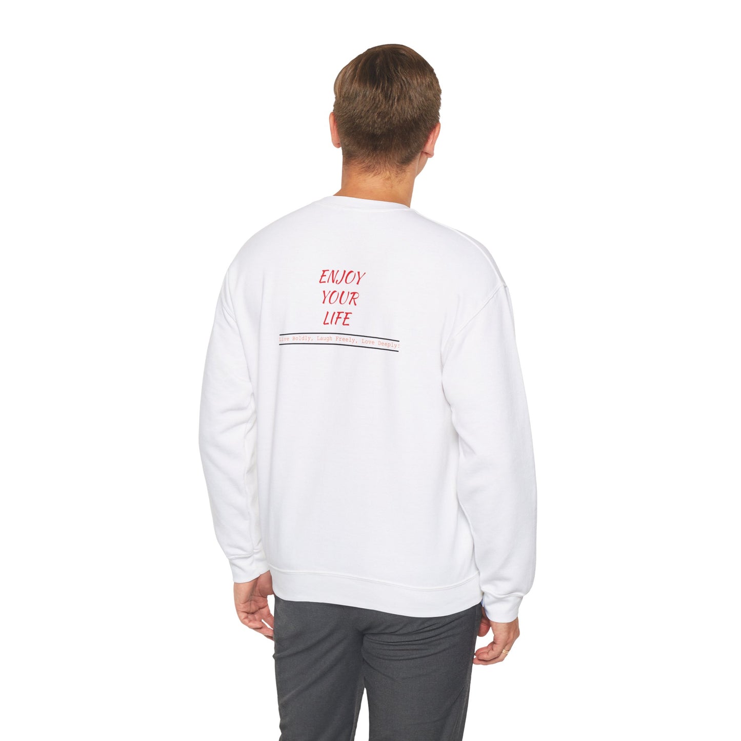 Unisex Heavy Blend™ Crewneck Sweatshirt ENJOY YOUR LIFE