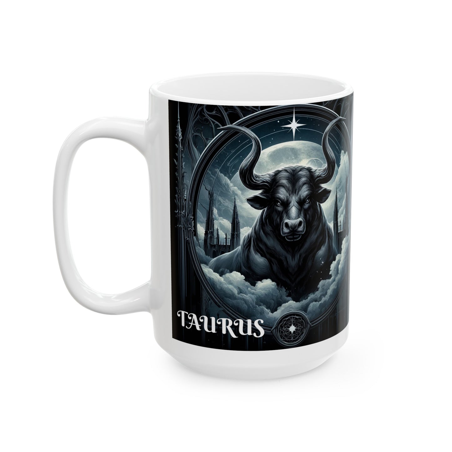 TAURUS GOTHIC Ceramic Mug, (11oz, 15oz)
