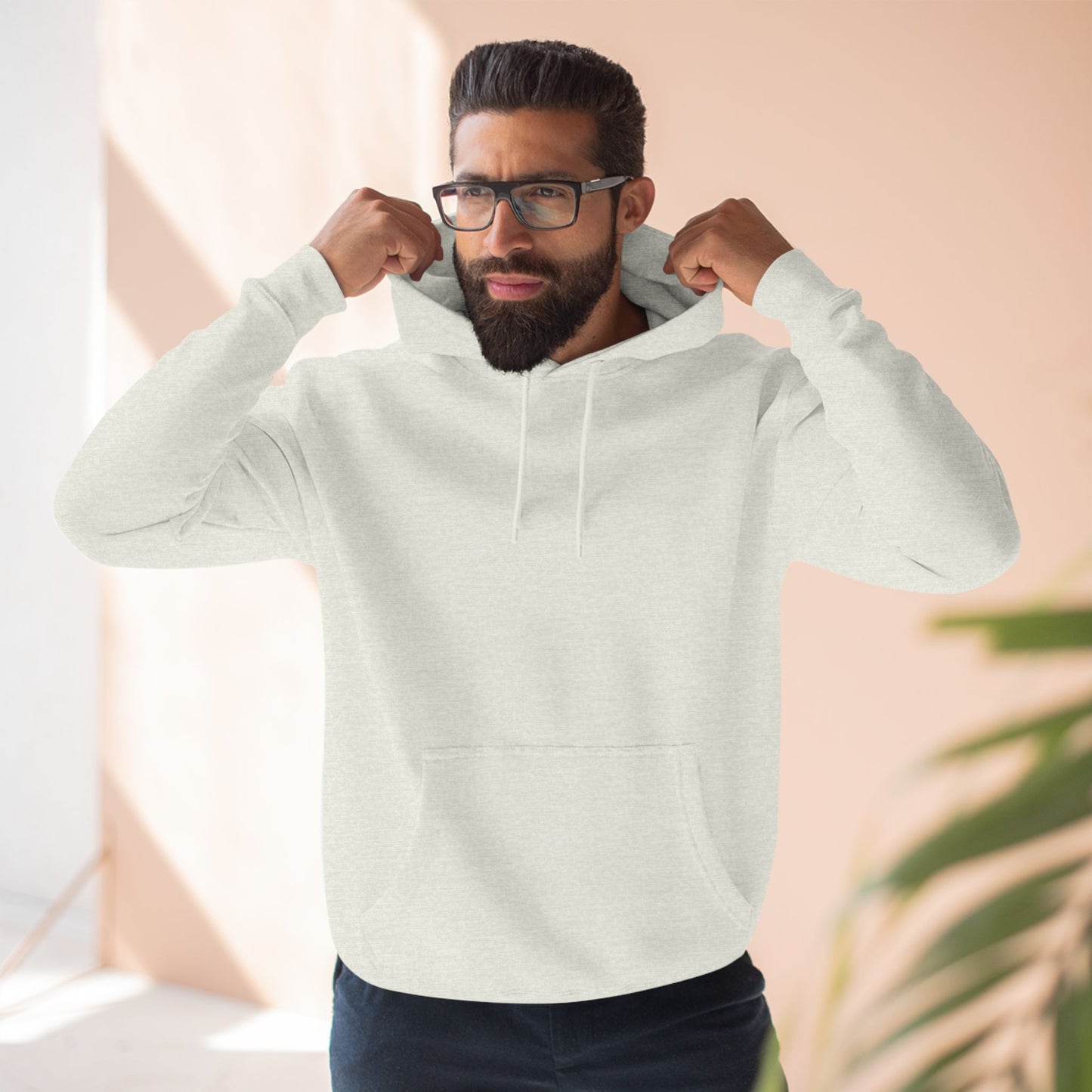 Three-Panel Fleece Hoodie ENJOY YOUR LIFE