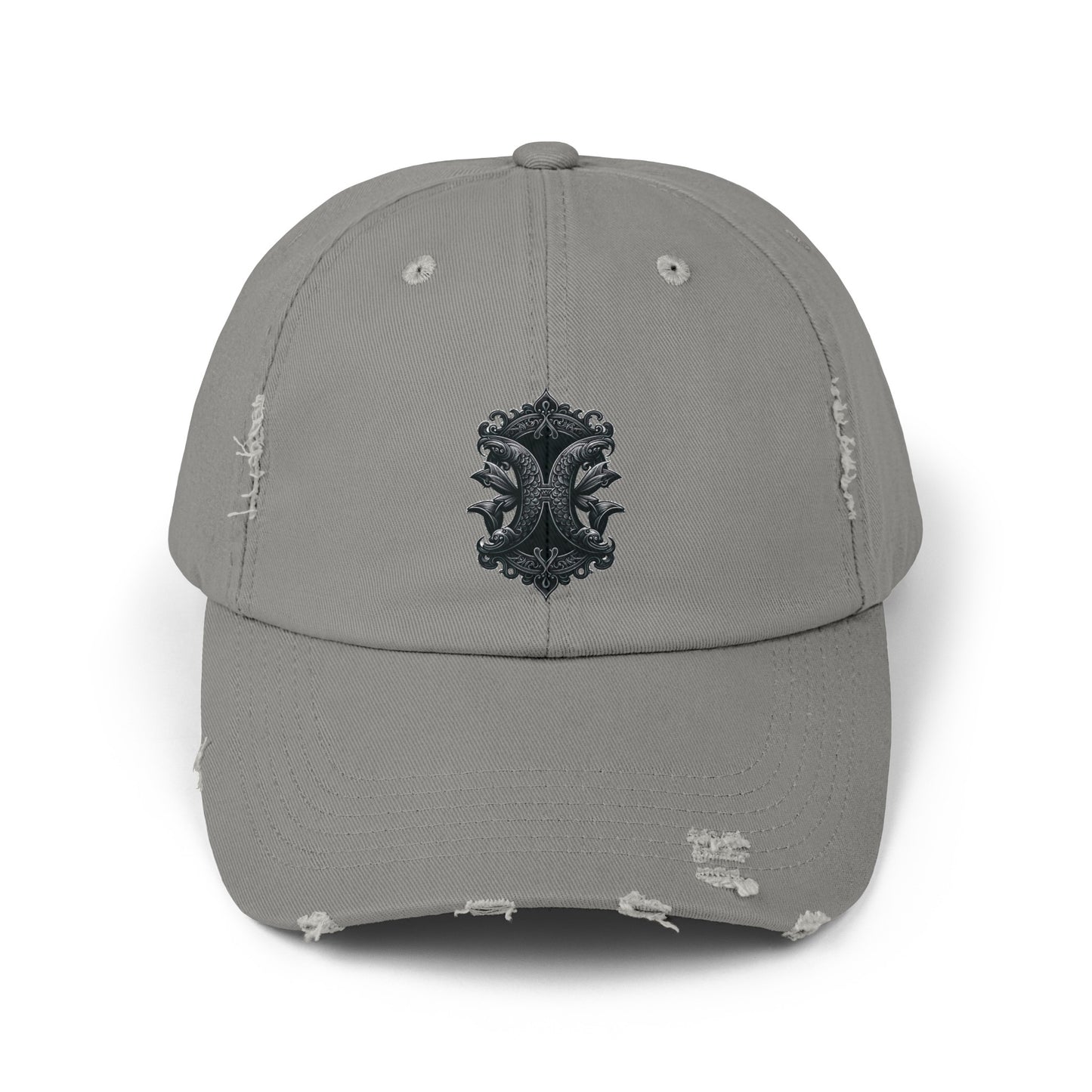 PISCES Unisex Distressed Cap