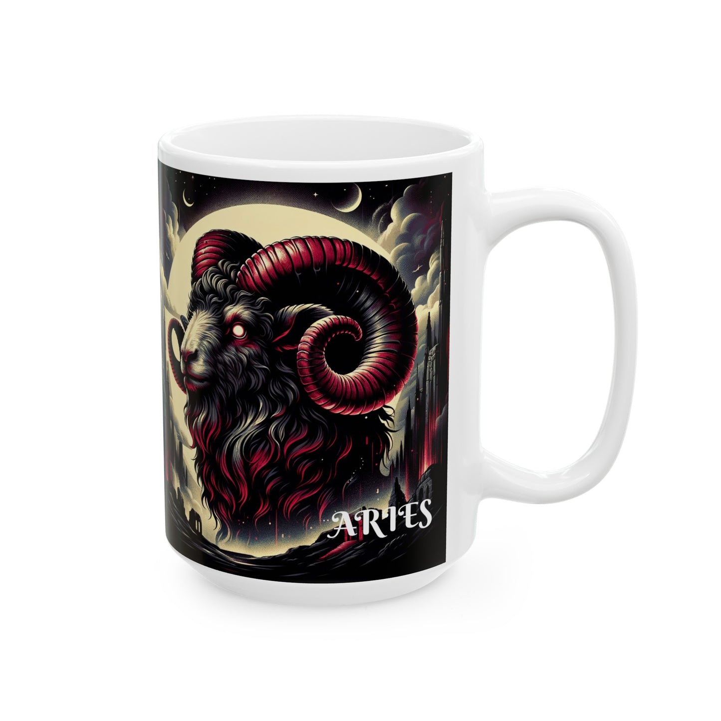 ARIES GOTHIC Ceramic Mug, (11oz, 15oz)