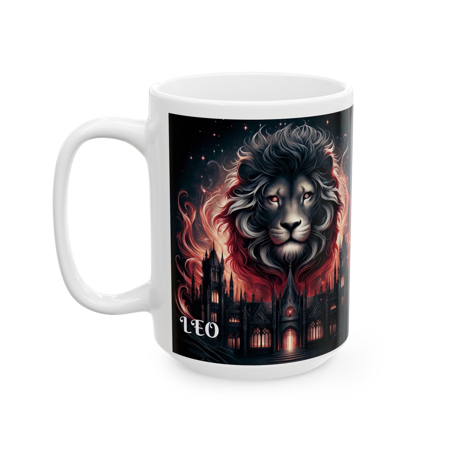 LEO GOTHIC Ceramic Mug, (11oz, 15oz)