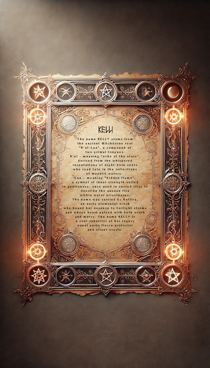 🔮 KELLY: Witchborne Name Etymology & Sacred Numerology 🔮
