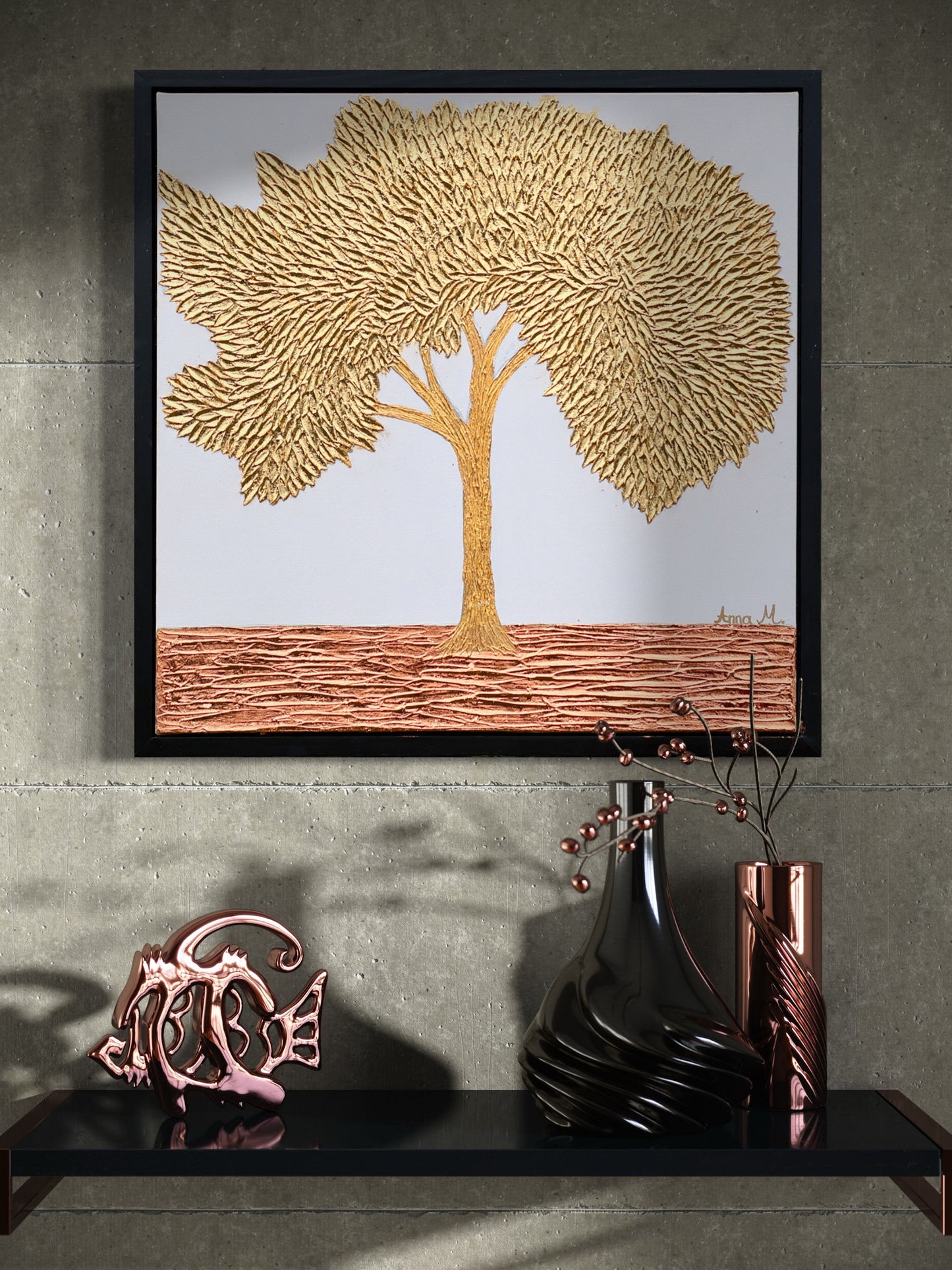 money tree framed picture Money Tree – Crafty Witch Anna