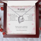 Forever Love Necklace for ANNA – Yellow or White Gold | Name Meaning Jewelry with Message Card | Witchcore Gift for Her