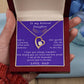 From Father to Daughter, Forever Love Necklace Gift for Daughter from Father
