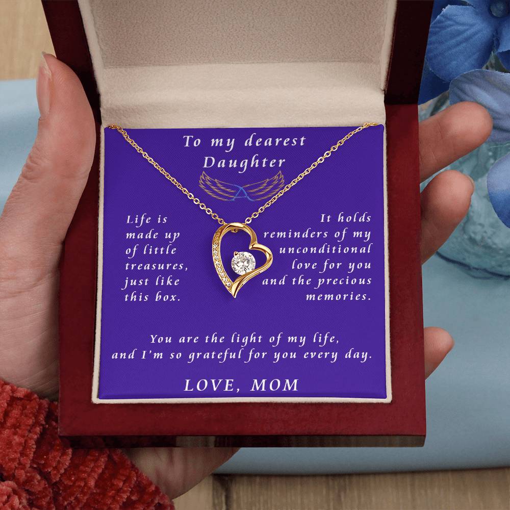 From Mother to Daughter Forever Love Necklace Gift from Mother to Daughter