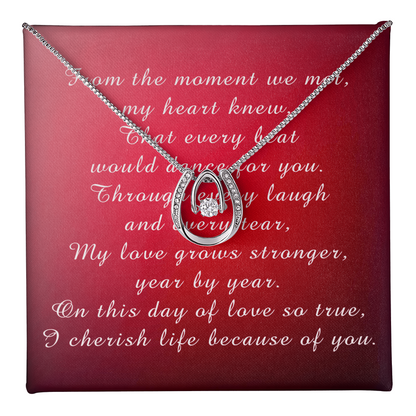 Mother's Day Lucky In Love Necklace from Husband to Wife