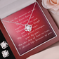 Mother's Day Love Knot Necklace & Earring Set