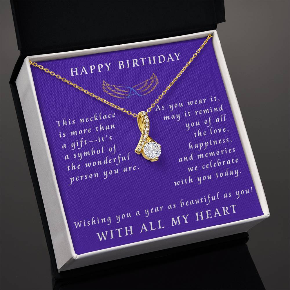 A Birthday Gift to Celebrate Love and Memories Alluring Beauty Necklace