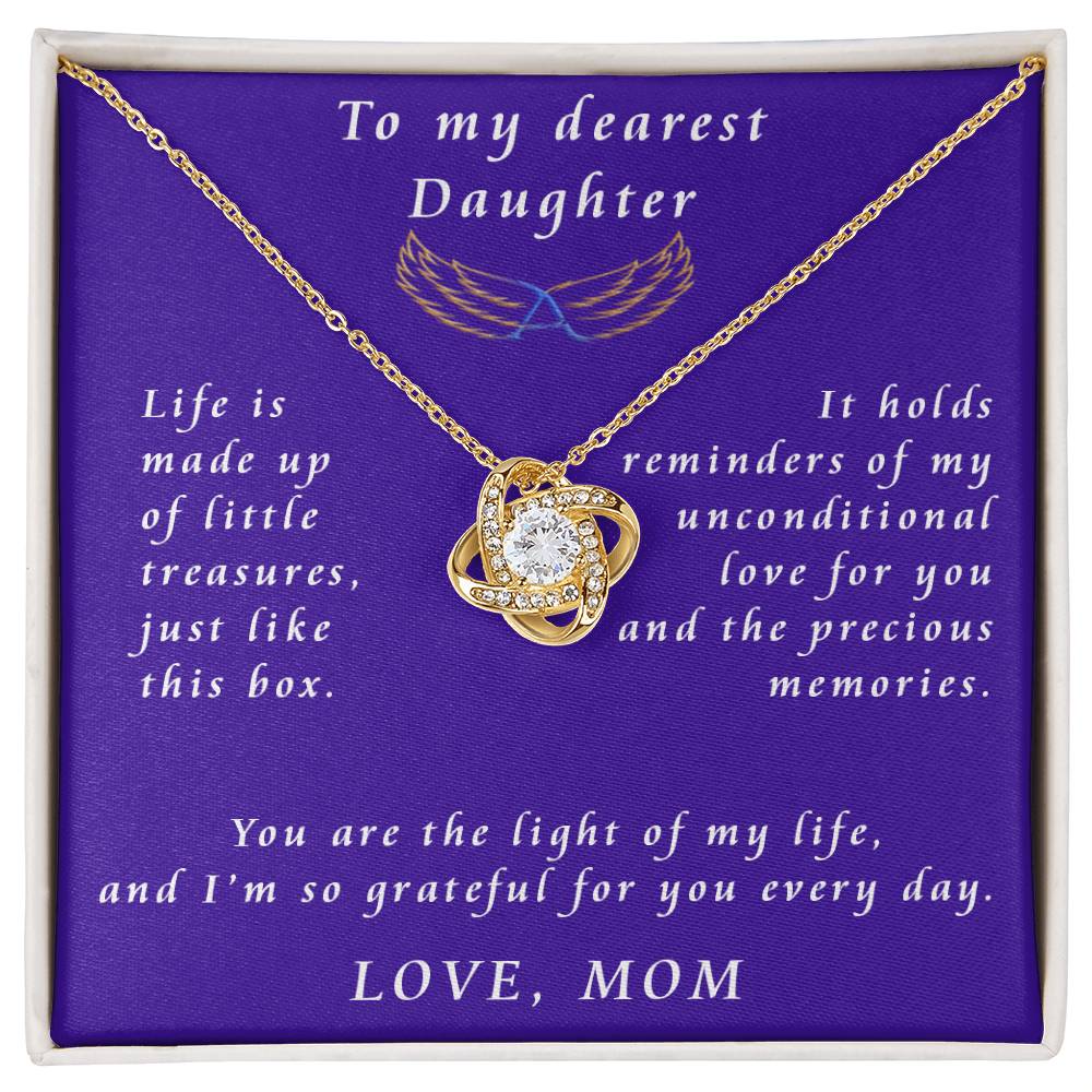 From Mother to Daughter Love Knot Necklace