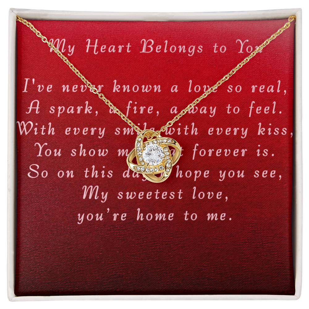 Mother's Day Love Knot Necklace from Boyfriend to Grilfriend