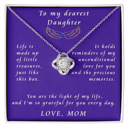 From Mother to Daughter Love Knot Necklace