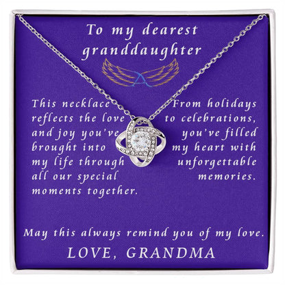 From Grandmother to Granddaughter Love Knot Necklace