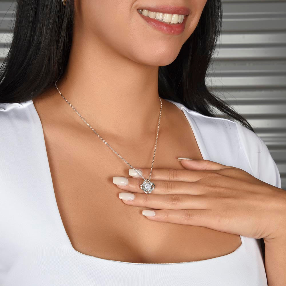 Mother's Day Love Knot Necklace from Boyfriend to Grilfriend