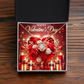 Happy Valentine's Day Love Knot Necklace