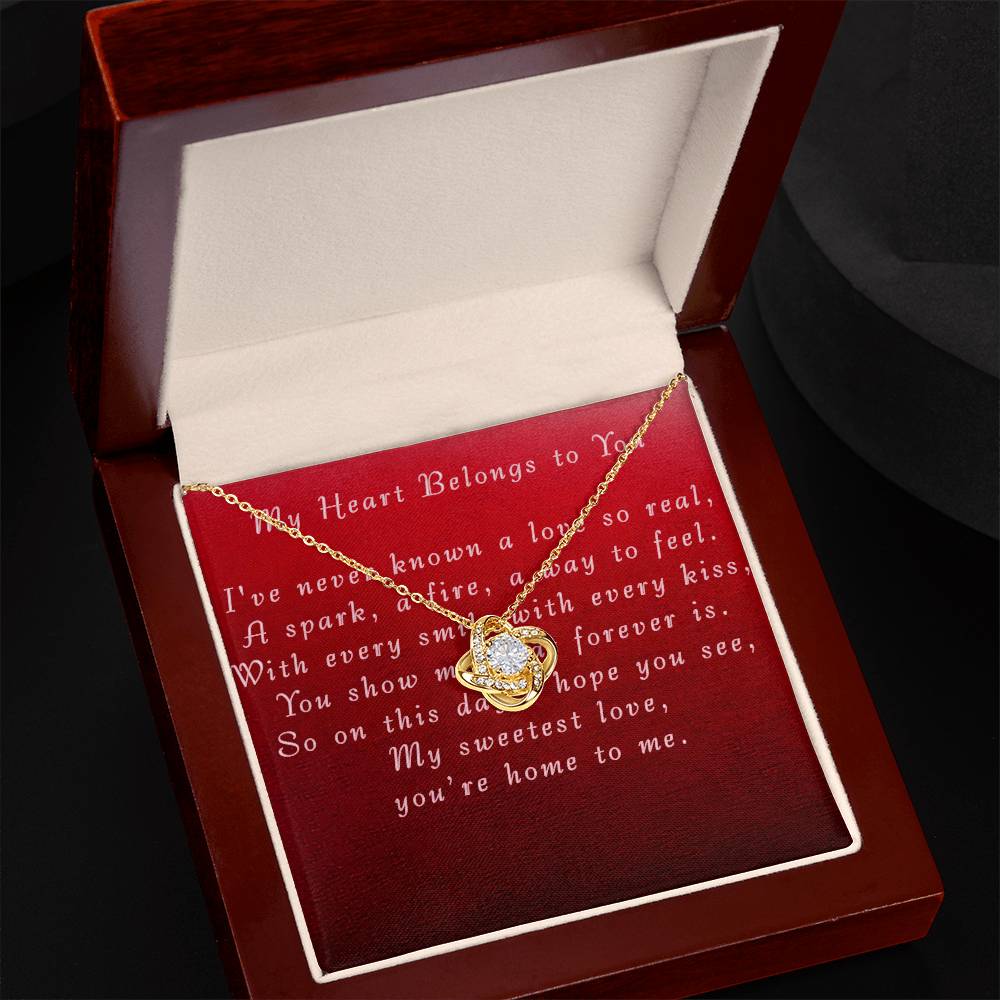 Mother's Day Love Knot Necklace from Boyfriend to Grilfriend
