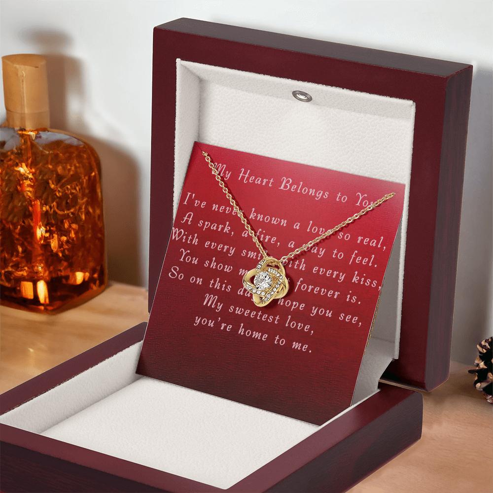 Mother's Day Love Knot Necklace from Boyfriend to Grilfriend
